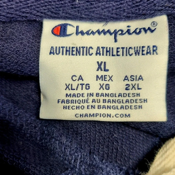 Champion Virginia Cavaliers Hooded Pullover Sweatshirt Women's XL Navy Blue - Picture 4 of 5